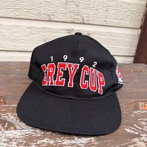 Vintage GREY CUP Football 1992 CFL trucker hat Starter Script